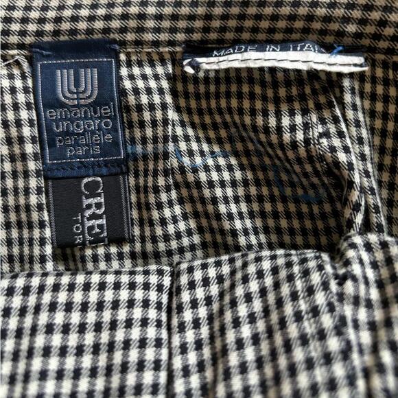 Emanuel Ungaro Parallèle Classic Checkered Skirt - Made in Italy - Picture 2 of 7
